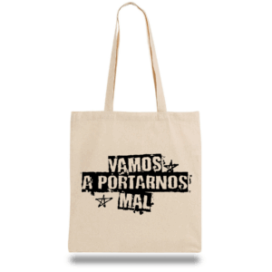 Totebag "Vamos a portarnos mal"